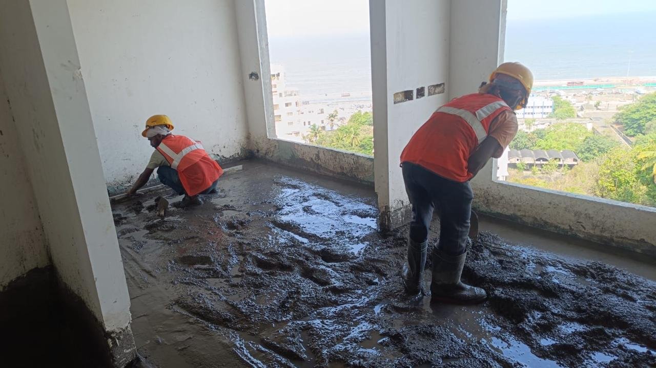 Surface preparation material application