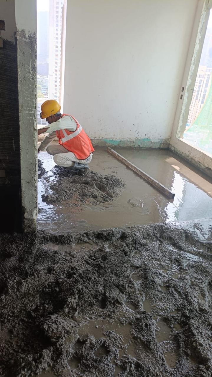 Surface cleaning before tile installation