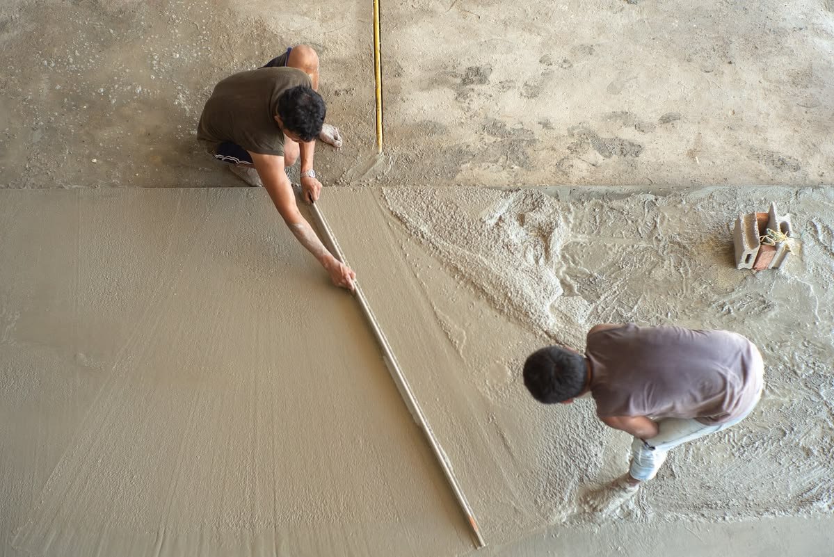 Surface preparation and base cleaning work